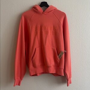 NWT Fear of God Essentials Coral Hoodie - XS
